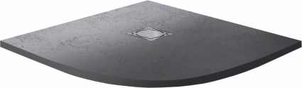 Поддон для душа RGW Stone Tray ST/R-0100G 100х100 с сифоном, четверть круга, низкий