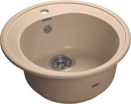 Мойка кухонная GranFest Rondo GF-R510 топаз круглая, 50.8x50.8 см