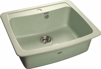 Мойка кухонная GranFest Standart GF-S605 салатовый прямоугольная, 60.5x52.6 см