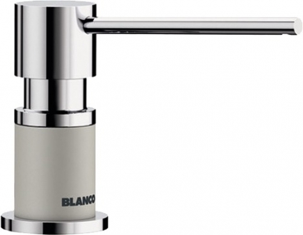 Дозатор Blanco Lato 525818 жемчужный серый / хром, встраиваемый