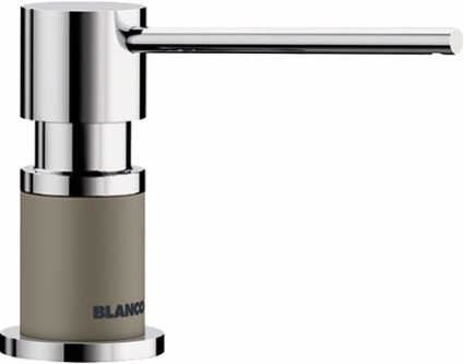 Дозатор Blanco Lato 525816 серый беж серый / хром, встраиваемый