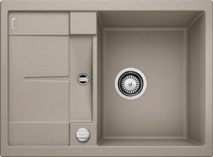 Мойка кухонная Blanco Metra 45S Compact 519580 серый беж матовая, прямоугольная, 68x50 см