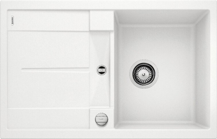 Мойка кухонная Blanco Metra 45S 513028 белая матовая, прямоугольная, 78x50 см