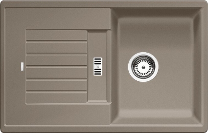 Мойка кухонная Blanco ZIA 45S 517416 серый беж матовая, прямоугольная, 78x50 см