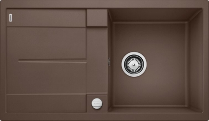Мойка кухонная Blanco Metra 5S 515041 кофе матовая, прямоугольная, 86x50 см