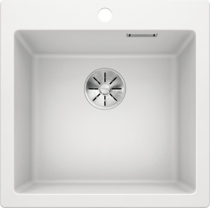 Мойка кухонная Blanco Pleon 5 белая матовая, квадратная, 51.5x51 см