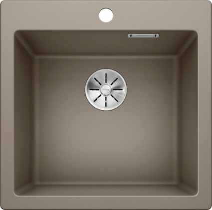 Мойка кухонная Blanco Pleon 5 серый беж матовая, квадратная, 51.5x51 см