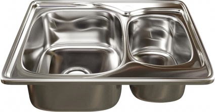 Мойка кухонная Mixline 538196 глянцевая, прямоугольная, 63x50 см