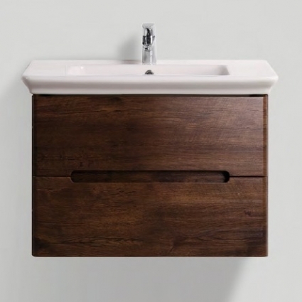 Тумба с раковиной BelBagno Torino 80 rowere moro, подвесная, с ящиками
