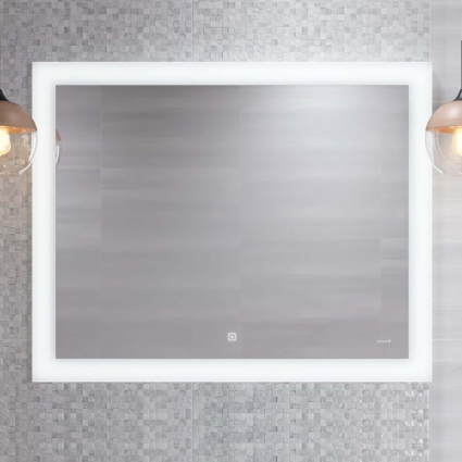 Зеркало Cersanit LED 030 design 100, с подсветкой, сенсор на зеркале, прямоугольное