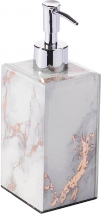 Дозатор Kassatex Marble Swirl BGM-LD-GD серый, настольный