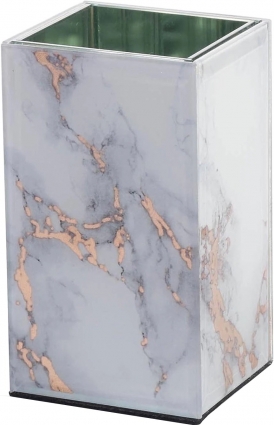 Стакан Kassatex Marble Swirl BGM-T-GD серый / золото,  в современном стиле