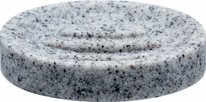Мыльница Ridder Stone 22010307 серая цвет рисунок / серый, настольная