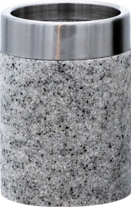 Стакан Ridder Stone 22010107 серый рисунок / серый / хром,  в современном стиле