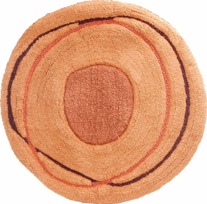 Коврик Creative Bath Dot Swirl R0854MULT бежевый,  в современном стиле