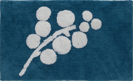 Коврик Creative Bath Indigo Blossoms R1271BLU синий,  в современном стиле