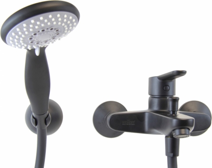 Смеситель Webert Sax Evolution SE850101560 для ванны, черный, однорычажный
