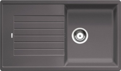 Мойка кухонная Blanco Zia 5S 520512 темная скала матовая, прямоугольная, 86x50 см