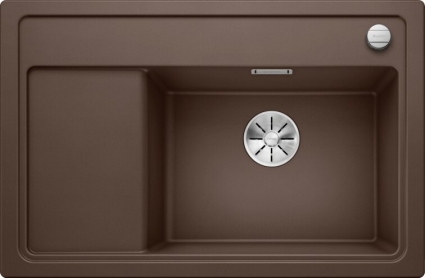 Мойка кухонная Blanco Zenar XL 6S Compact 523763 кофе, правая, матовая, прямоугольная, 78x51 см