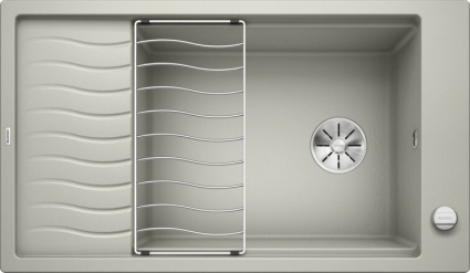 Мойка кухонная Blanco Elon XL 8 жемчужная матовая, прямоугольная, 86x50 см