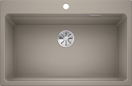 Мойка кухонная Blanco Etagon 8 серый беж матовая, прямоугольная, 78x51 см