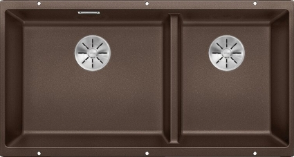 Мойка кухонная Blanco Subline 480/320-U кофе матовая, прямоугольная, 85.5x46 см