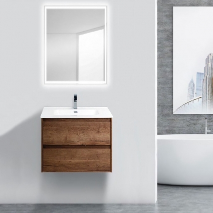 Мебель для ванной BelBagno Kraft 70 rovere tabacco подвесная, с ящиками