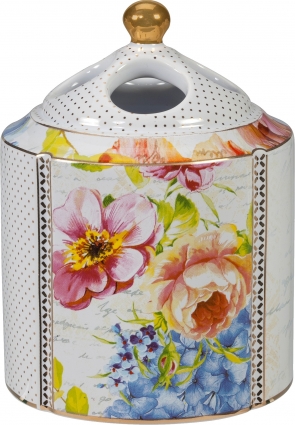 Стакан Creative Bath Flora Bella FLO60MULT для зубных щеток белый,  в стиле ретро