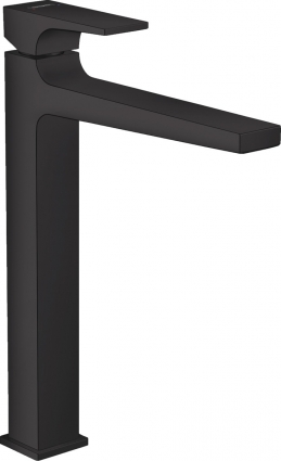 Смеситель Hansgrohe Metropol 32512670 для раковины, с донным клапаном Push-Open, однорычажный, черный