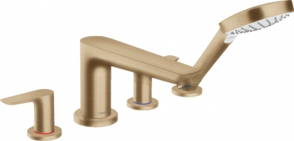 Смеситель Hansgrohe Talis E 71748140 на борт ванны однорычажный, бронза