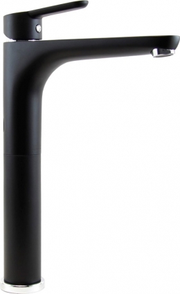 Смеситель Webert Sax Evolution SE830402560 для раковины, черный, однорычажный, высота излива 26.5 см