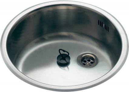 Мойка кухонная Reginox R18 370 LUX OSP (c/box) глянцевая, круглая, 42x42 см