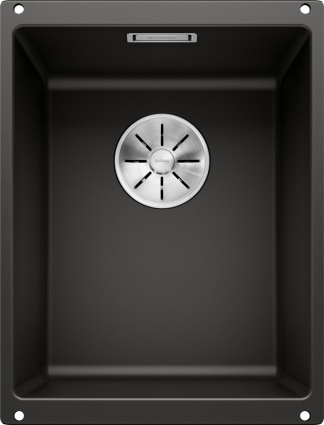 Мойка кухонная Blanco Subline 320-U черная матовая, прямоугольная, 35x46 см