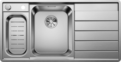 Мойка кухонная Blanco Axis III 6S-IF левая зеркальная, прямоугольная, 100x51 см