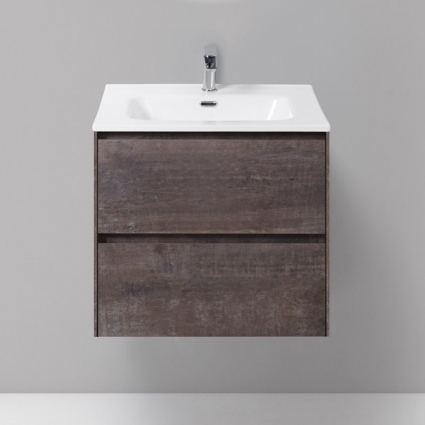 Тумба с раковиной BelBagno Pietra 60 stone, подвесная, с дверками