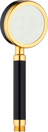 Душевая лейка Argo Gold AGD 20.1109M B цвет черный, штанга 25.5 см