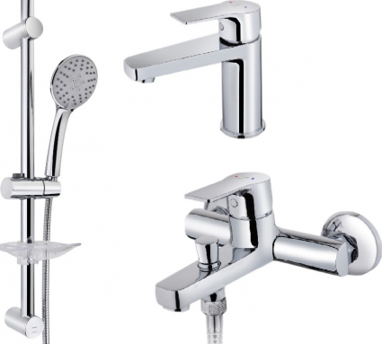 Душевой комплект TEKA Manacor 847101210 хром, шланг металлический 175 см, 3 режима
