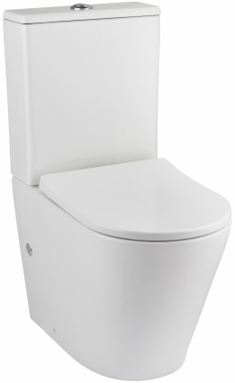 Унитаз-компакт TEKA Nexos 117330000 rimless, с микролифтом, белый, овальный, 36x61 см