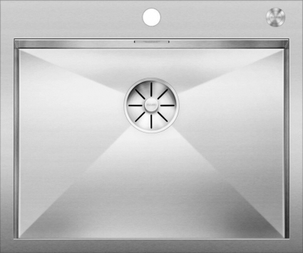 Мойка кухонная Blanco Zerox 550-IF/А клапан-автомат зеркальная, прямоугольная, 61x51 см