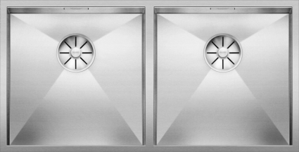 Мойка кухонная Blanco Zerox 400/400-IF зеркальная, прямоугольная, 86.5x44 см