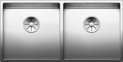 Мойка кухонная Blanco Claron 400/400-IF зеркальная, прямоугольная, 86.5x44 см