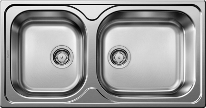 Мойка кухонная Blanco Tipo XL 9 сталь полированная прямоугольная, 95x50 см
