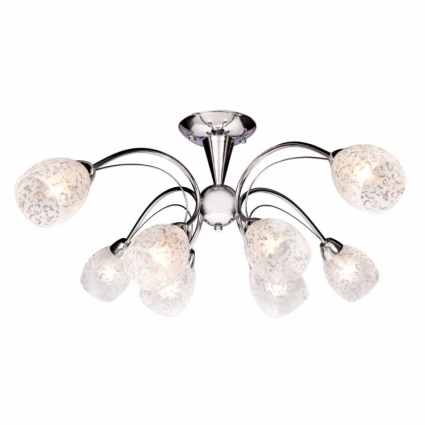 Потолочная люстра Silver Light Eseniya 127.54.8 в современном стиле, цвет белый