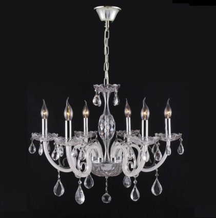 Подвесная люстра Crystal Lux Glamour SP-PL6 в классическом стиле, цвет прозрачный