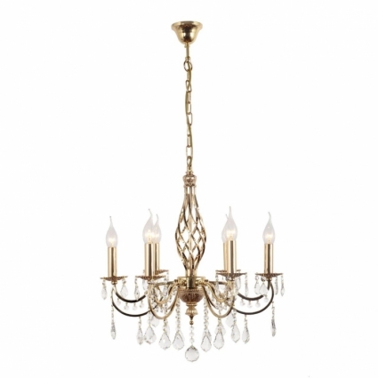 Подвесная люстра Arti Lampadari Deco E 1.1.6.600 G в классическом стиле, цвет золотой