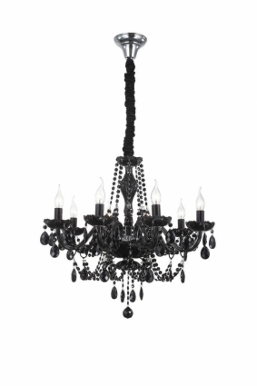 Подвесная люстра ST Luce Odilia SL642.403.08 в классическом стиле, цвет черный