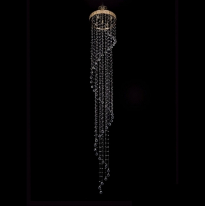 Каскадная люстра Bohemia Ivele 8313/40-250/G/Balls в стиле арт-деко, цвет золотой