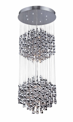 Каскадная люстра ST Luce Piovera SL450.103.36 в стиле арт-деко, цвет хром