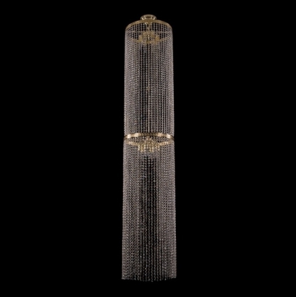 Каскадная люстра Bohemia Ivele 2140/40-200/G в классическом стиле, цвет золотой