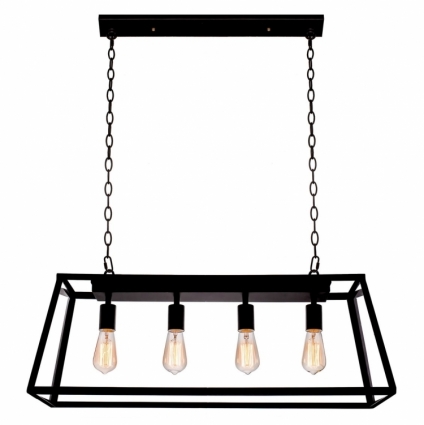 Подвесная люстра Loft IT Loft3110C в стиле лофт, цвет черный, мощность 240 Вт